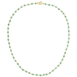 The Clover Bouquet Necklace on a white background. 