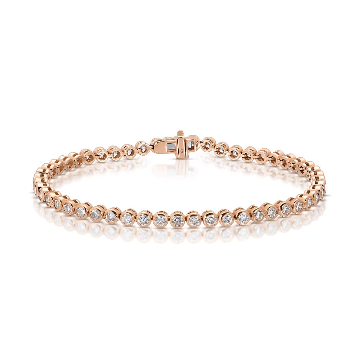 A Love Set Match Bracelet in rose gold on a white background. 