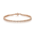 A Love Set Match Bracelet in rose gold on a white background. 