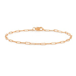 A rose gold Element Short Link Bracelet on a white background. 
