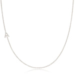 14K GOLD ASYMMETRICAL LETTER NECKLACE - A - MayaBrennerUK