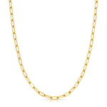 A yellow gold Bold Link Chain on a white background.