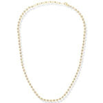 The Ultimate Diamond Necklace in yellow gold on a white background. 