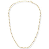The Ultimate Diamond Necklace in yellow gold on a white background. 