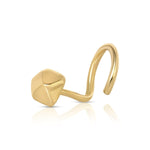 Alli Webb Faceted Comfort Stud on a white background. 