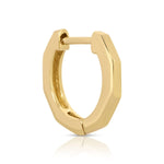 An Alli Webb Faceted Huggie on a white background. 