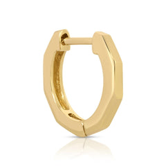 An Alli Webb Faceted Huggie on a white background. 