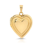 A Heart Locket Charm on a white background. 