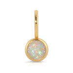 An Opal Dangle Charm on a white background. 