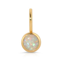 An Opal Dangle Charm on a white background.