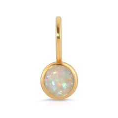 An Opal Dangle Charm on a white background. 