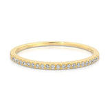 A Pavé Diamond Ring on a white background.