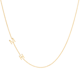 Custom Gold necklace - 2 Letter