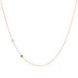 Custom Gold necklace - 2 Letter