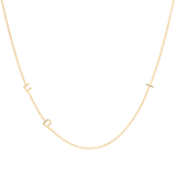 Custom Gold Necklace - 3 Letter
