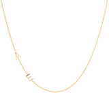 Custom Gold necklace - 2 Letter