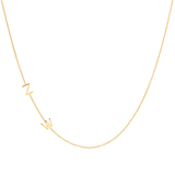 Custom Gold necklace - 2 Letter