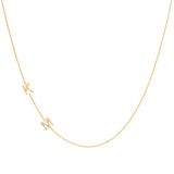 Custom Gold necklace - 2 Letter