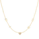 Custom Gold Necklace - 5 Letter