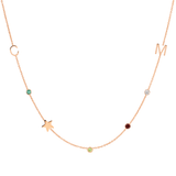 Custom Gold Letter Necklace - 7 Letter