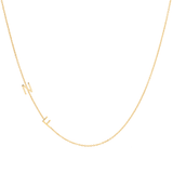 Custom Gold necklace - 2 Letter