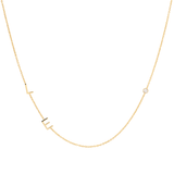 Custom Gold Necklace - 3 Letter