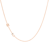 Custom Gold necklace - 2 Letter
