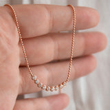 Diamond Arc Layering Necklace