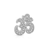 Pavé Charm Stud - Om