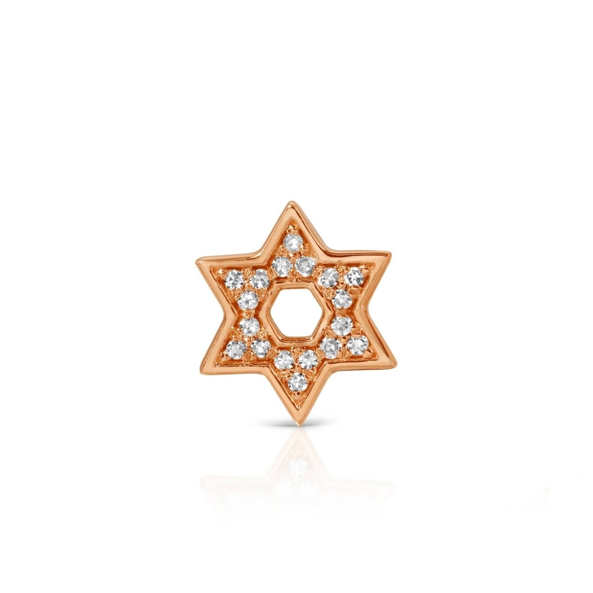 Pavé Charm Stud - Star of David