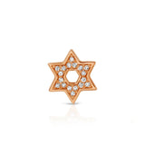 Pavé Charm Stud - Star of David