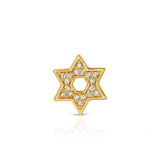 Pavé Charm Stud - Star of David
