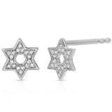 Pavé Charm Stud - Star of David