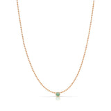 Single Birthstone Layering Necklace - Rose Gold
