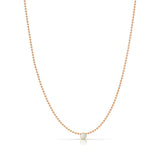 Single Birthstone Layering Necklace - Rose Gold