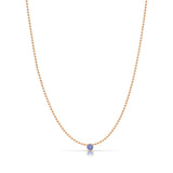 Single Birthstone Layering Necklace - Rose Gold