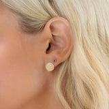 Birthstone Stud - Amethyst (February)
