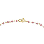 The back of The Peony Necklace, featuring the clasp closure. 