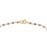 The back of The Peony Necklace, featuring the clasp closure. 