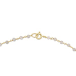 The back of The Sage Bouquet Necklace, featuring the clasp closure. 