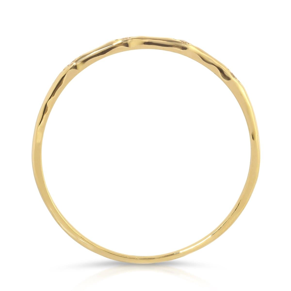 A 4 Diamond Ring on a white background. 