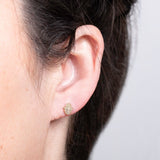 Pavé Charm Stud - Hamsa