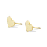 14k Gold Heartfelt Stud
