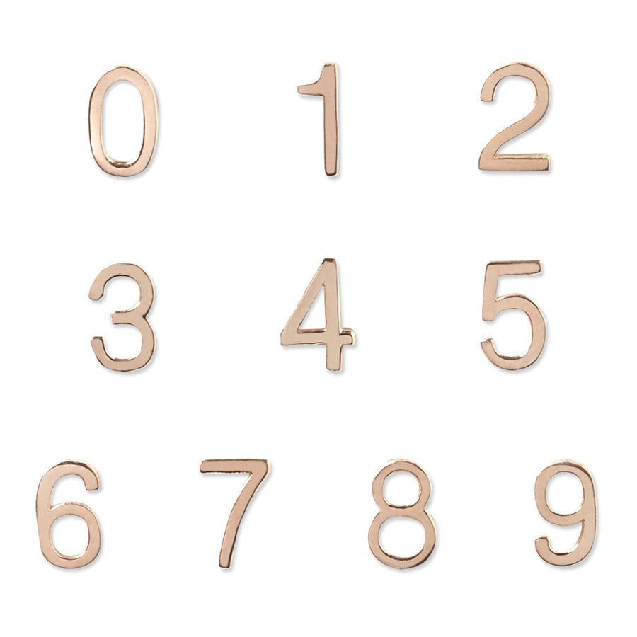 14K Gold Number Stud MayaBrennerUK 14k-gold-number-stud-mayabrenneruk