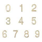 14K Gold Number Stud