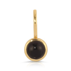 An Onyx Dangle Charm on a white background. 