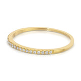 A Pave Diamond Ring on a white background.