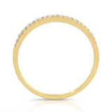 A Pave Diamond Ring on a white background.