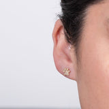 Pavé Charm Stud - Paw