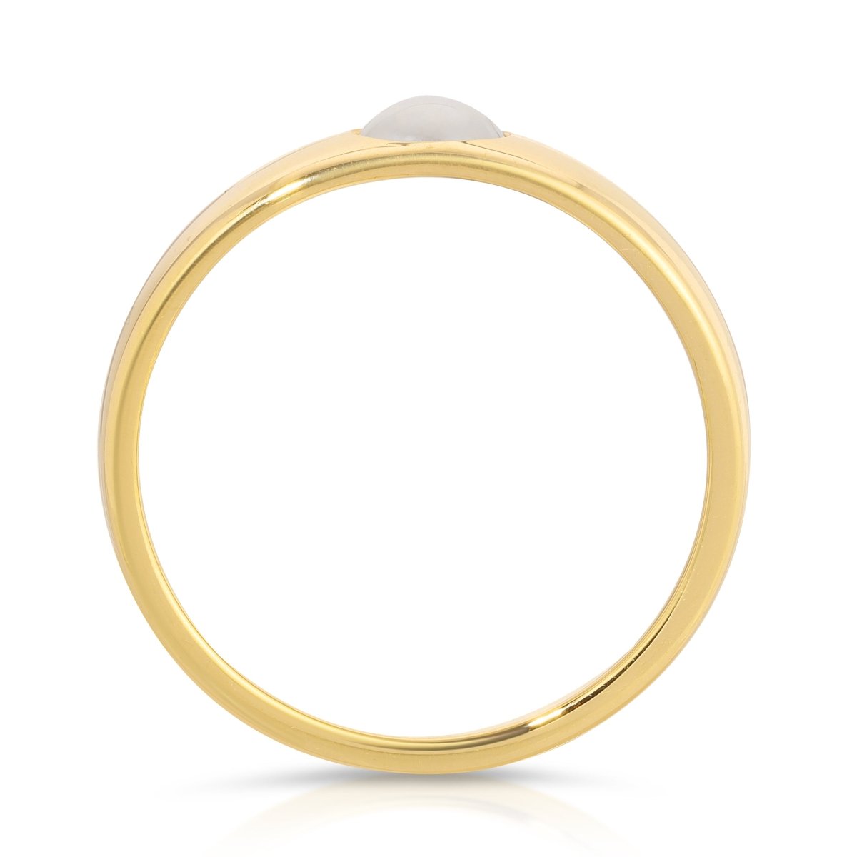 A Perla Pinky Ring on a white background. 